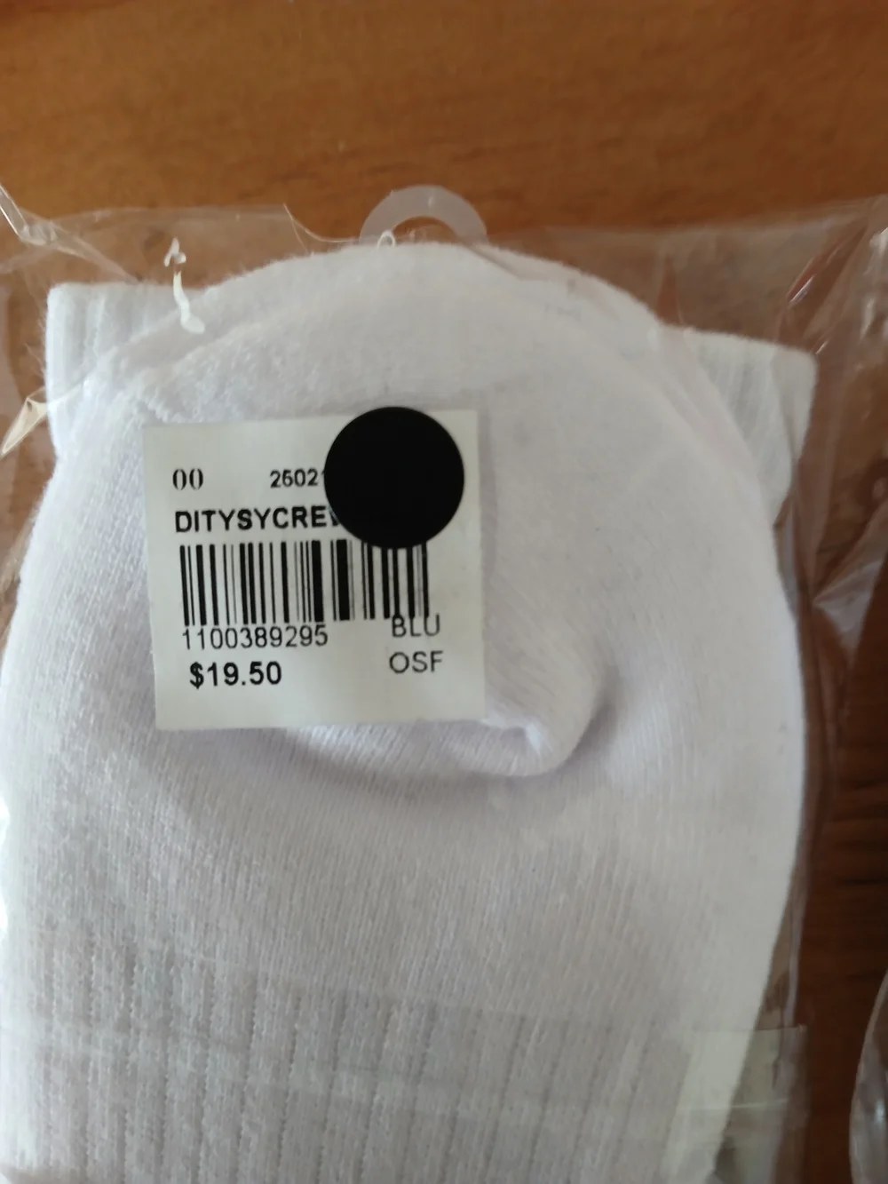 Darling White Ribbed Kids Socks with Peach and Blue Floral Bands